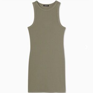 TALENTLESS 
RIB HIGH-NECK CONTOUR DRESS
